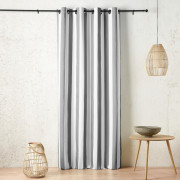 Rideau à œillets extérieur Ponant gris asphalte - 140x265cm - Linder - 1708-91-375