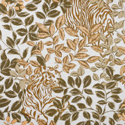 Rideau à œillets Tigre jaune doré vert sauge - 140x240cm - Linder - 1448-30-10210-375