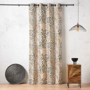 Rideau à œillets Tigre jaune doré vert sauge - 140x240cm - Linder - 1448-30-10210-375