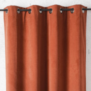 Rideau à œillets Baltic brun acajou terracotta - 135x260cm - Linder - 1944-55-375