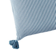 Coussin Faros rayures bleu Méditerranée - 40x60cm - Linder - 5136-45-608