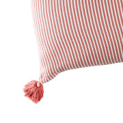 Coussin Faros rayures rouge brique - 40x60cm - Linder - 5136-65-608