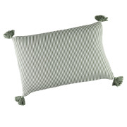 Coussin Faros rayures vert cactus - 40x60cm - Linder - 5136-85-608