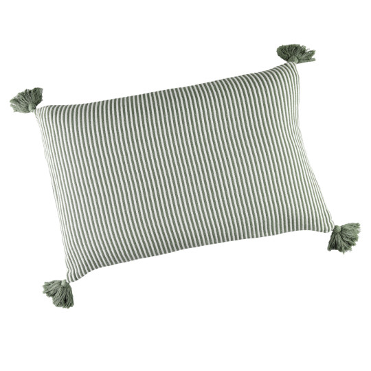 Coussin Faros rayures vert...