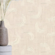 Papier peint Expansé sur intissé Graphic Curves beige - Sélection - Rasch - 429046