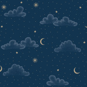 Papier peint intissé Nuage bleu nuit - Sweet Dreams - Ugépa - N07311