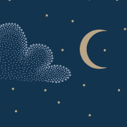 Papier peint intissé Nuage bleu nuit - Sweet Dreams - Ugépa - N07311