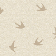 Papier peint intissé Fleurs et Hirondelles beige - Sweet Dreams - Ugépa - N07007