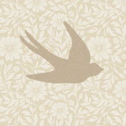 Papier peint intissé Fleurs et Hirondelles beige - Sweet Dreams - Ugépa - N07007