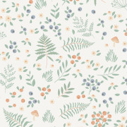 Papier peint intissé Semi Fleurs vert bleu - Sweet Dreams - Ugépa - N06601