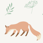 Papier peint intissé Renards orange blanc - Sweet Dreams - Ugépa - N06407