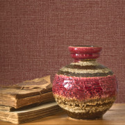 Papier peint intissé Flax terracotta - Tailor Made - Casadeco - MADE202128716