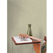 Papier peint intissé Flax vert amande - Tailor Made - Casadeco - MADE202127006