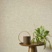 Papier peint intissé Flax taupe - Tailor Made - Casadeco - MADE202121720