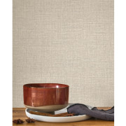 Papier peint intissé Flax beige lin - Tailor Made - Casadeco - MADE202121476