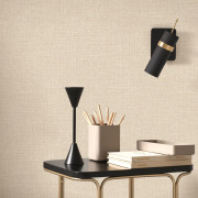 Papier peint intissé Flax beige sable - Tailor Made - Casadeco - MADE202121157