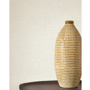 Papier peint intissé Flax blanc coton - Tailor Made - Casadeco - MADE202120044