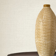 Papier peint intissé Flax blanc coton - Tailor Made - Casadeco - MADE202120044