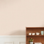 Papier peint intissé Houndstooth rose poudre - Tailor Made - Casadeco - MADE202104296