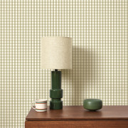 Papier peint intissé Gingham Charm Vichy vert tilleul - Tailor Made - Casadeco - MADE202067052