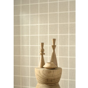 Papier peint intissé Smooth Grid beige lin - Tailor Made - Casadeco - MADE202031530