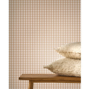 Papier peint intissé Gingham Charm Vichy camel - Tailor Made - Casadeco - MADE202062201