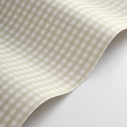 Papier peint intissé Gingham Charm Vichy beige sable - Tailor Made - Casadeco - MADE202061012