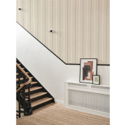 Papier peint intissé Plaid Line beige lin - Tailor Made - Casadeco - MADE202041915