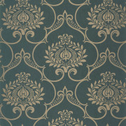 Papier peint intissé Panache vert Empire - Elixir - Casadeco - EXIR202017900