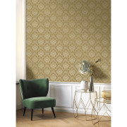 Papier peint intissé Panache mordoré - Elixir - Casadeco - EXIR202012493