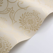 Papier peint intissé Panache champagne - Elixir - Casadeco - EXIR202011352