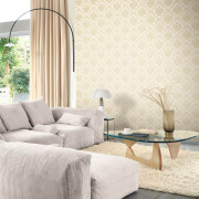 Papier peint intissé Panache champagne - Elixir - Casadeco - EXIR202011352