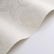 Papier peint intissé Panache blanc antique - Elixir - Casadeco - EXIR202010160