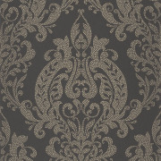 Papier peint intissé Quintessence noir fusain - Elixir - Casadeco - EXIR201999710