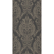 Papier peint intissé Quintessence noir fusain - Elixir - Casadeco - EXIR201999710