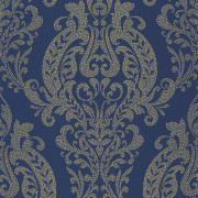 Papier peint intissé Quintessence bleu de Prusse - Elixir - Casadeco - EXIR201996982