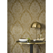 Papier peint intissé Quintessence bronze - Elixir - Casadeco - EXIR201992849