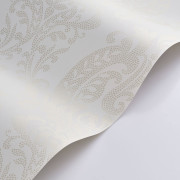 Papier peint intissé Quintessence blanc antique - Elixir - Casadeco - EXIR201990190