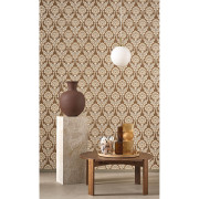Papier peint intissé Hypnose mordoré - Elixir - Casadeco - EXIR201982741