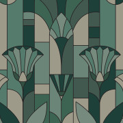 Panoramique intissé Eugénie vert - 250X280cm - Maison Siméon - Caselio - MSI107457501