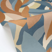 Papier peint vinyle sur intissé Euphyra terracotta bleu - Éléa - Caselio - ELEA107356023