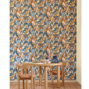 Papier peint vinyle sur intissé Euphyra terracotta bleu - Éléa - Caselio - ELEA107356023