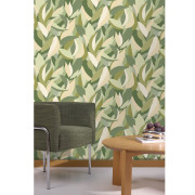 Papier peint vinyle sur intissé Euphyra vert - Éléa - Caselio - ELEA107357079