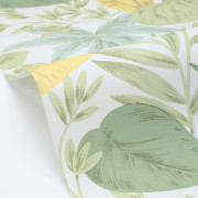 Papier peint vinyle sur intissé Kaléa vert jaune - Éléa - Caselio - ELEA107367220