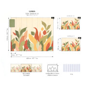 Panoramique intissé Luméa multicolore - 400X250cm - Éléa - Caselio - ELEA107384510