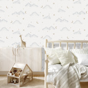 Papier peint intissé Nuage blanc - Sweet Dreams - Ugépa - N07301