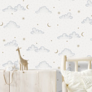 Papier peint intissé Nuage blanc - Sweet Dreams - Ugépa - N07301