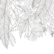 Panoramique intissé Descendant Jungle noir et blanc - 300X280cm - Moonlight 3 - Caselio - MNL3107260908