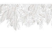 Panoramique intissé Descendant Jungle noir et blanc - 300X250cm - Moonlight 3 - Caselio - MNL3107260907