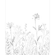 Panoramique intissé Field Line noir et blanc - 200X250cm - Moonlight 3 - Caselio - MNL3107220905